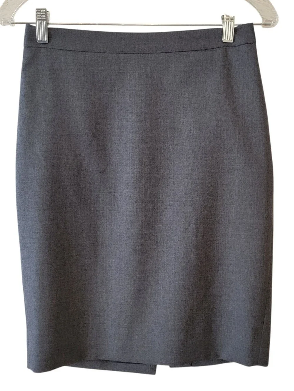 J. Crew Gray Wool Professional Pencil Skirt Size 00
